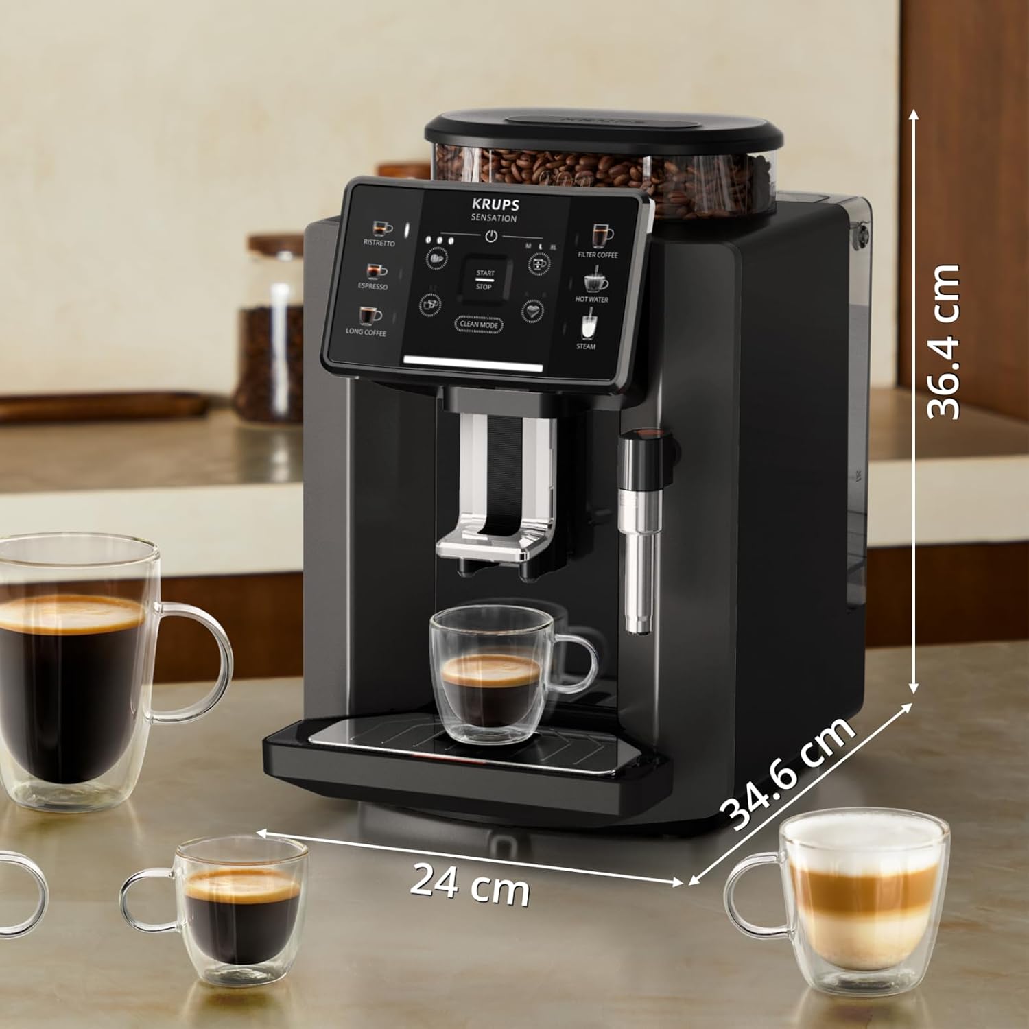 Krups EA9108 Sensation - Volautomatische Espressomachine