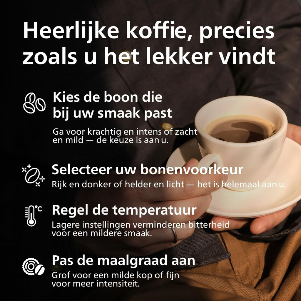 Philips 2200 Series EP2220/10 - 2 Soorten Koffie + Heet Water + AquaClean Filter