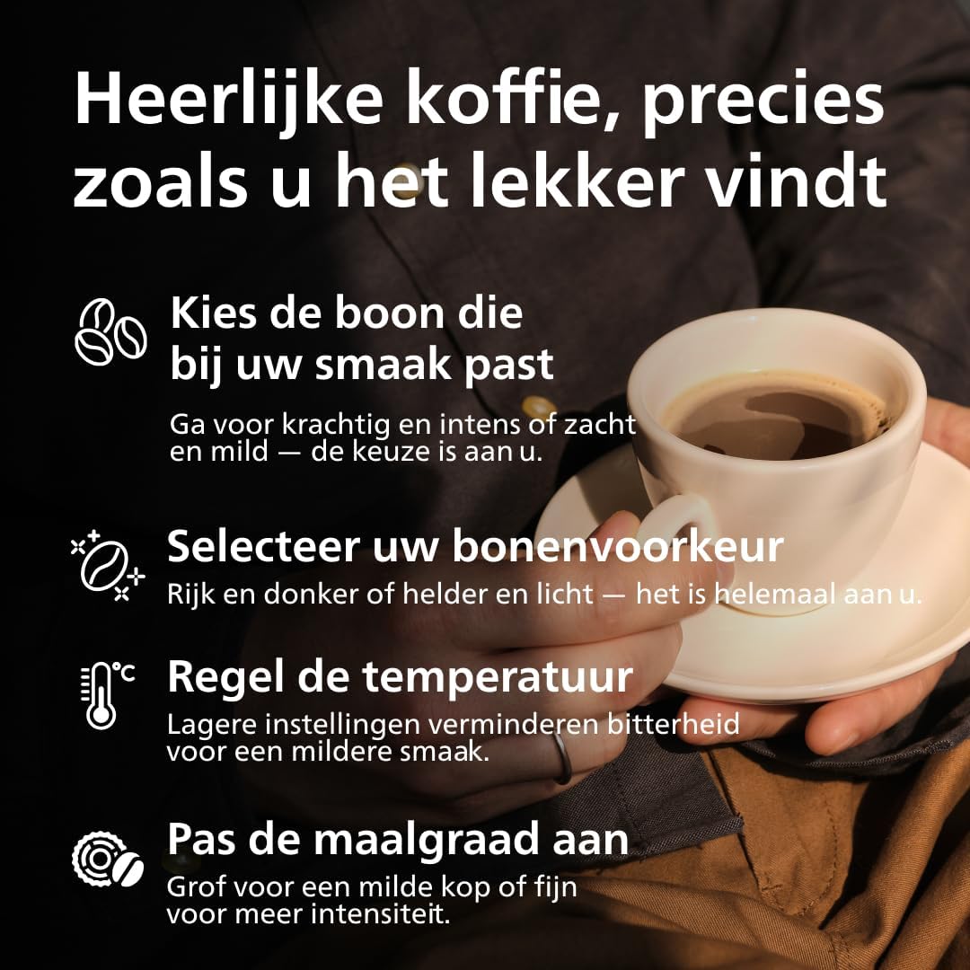 Philips 2200 Series EP2220/10 - 2 Soorten Koffie + Heet Water + AquaClean Filter