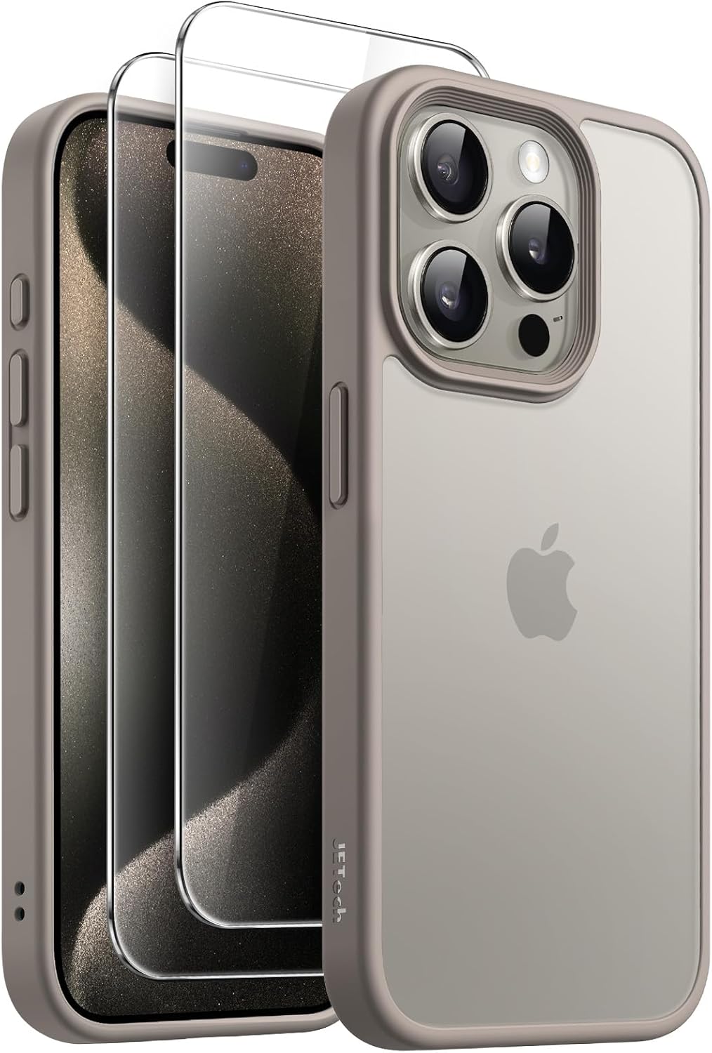 iPhone 15 Pro 128GB Titanium + 2x Screenprotectors