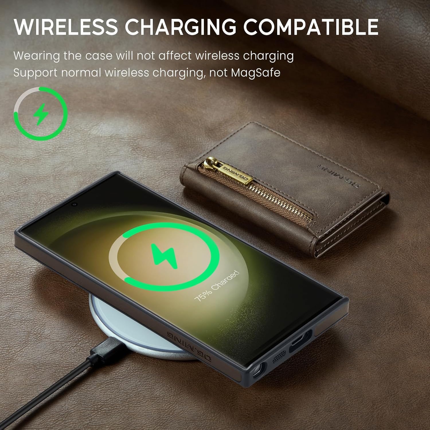 Samsung Galaxy S23 Ultra Hoesje + Leren Wallet